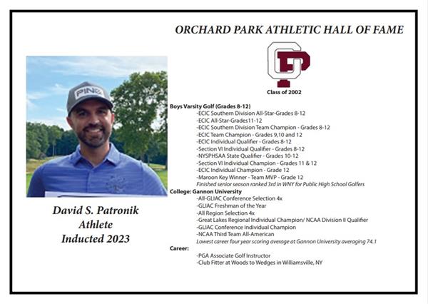 David Patronik, inducted 2023